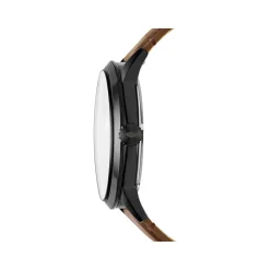 Montre Fossil homme automatique acier cuir marron