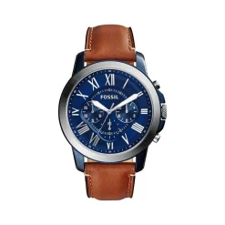 Montre Fossil homme chronographe bracelet cuir