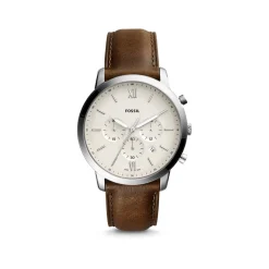 Montre Fossil homme chronographe acier cuir