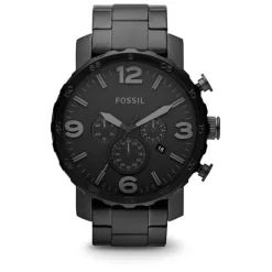 Montre Fossil homme chronographe acier noir