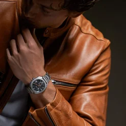 Montre FOSSIL machine homme bracelet acier inoxydable argent