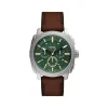 Montre FOSSIL machine homme bracelet cuir marron