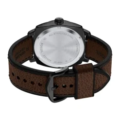 Montre FOSSIL machine homme bracelet cuir marron