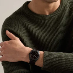 Montre FOSSIL machine homme bracelet cuir marron