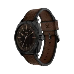 Montre FOSSIL machine homme bracelet cuir marron