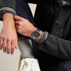 Montre FOSSIL pearson homme bracelet acier inoxydable gris anthracite