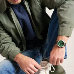 Montre FOSSIL pearson homme bracelet cuir marron