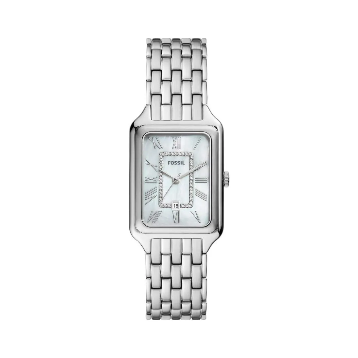 Montre FOSSIL raquel femme bracelet acier inoxydable argenté cadran 26 mm