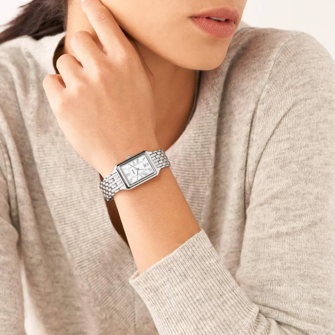 Montre FOSSIL raquel femme bracelet acier inoxydable argenté cadran 23 mm