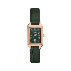 Montre FOSSIL raquel femme bracelet cuir vert