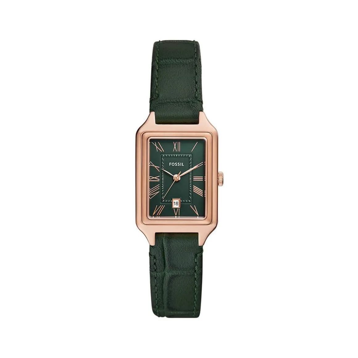 Montre FOSSIL raquel femme bracelet cuir vert