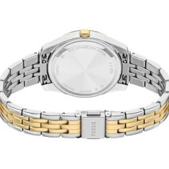 Montre FOSSIL scarlette femme bracelet acier inoxydable bicolore jaune