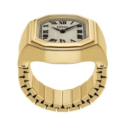 Montre FOSSIL watch ring femme bracelet acier inoxydable doré