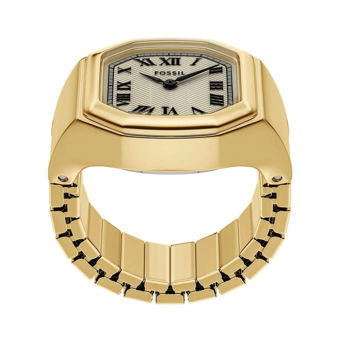Montre FOSSIL watch ring femme bracelet acier inoxydable doré