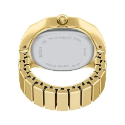 Montre FOSSIL watch ring femme bracelet acier inoxydable doré