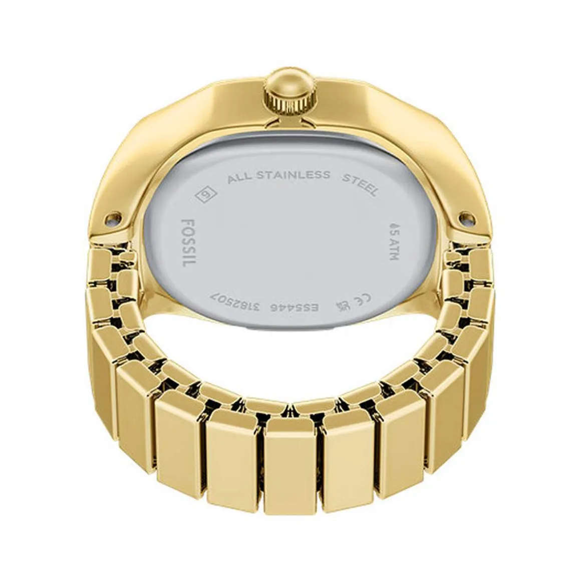 Montre FOSSIL watch ring femme bracelet acier inoxydable doré