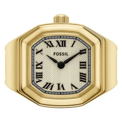 Montre FOSSIL watch ring femme bracelet acier inoxydable doré