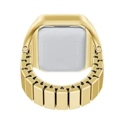 Montre FOSSIL watch ring femme bracelet acier inoxydable doré