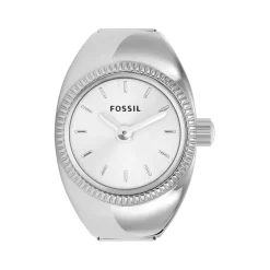 Montre FOSSIL watch ring femme bracelet acier inoxydable argent