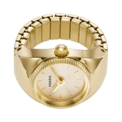 Montre FOSSIL watch ring femme bracelet acier inoxydable doré
