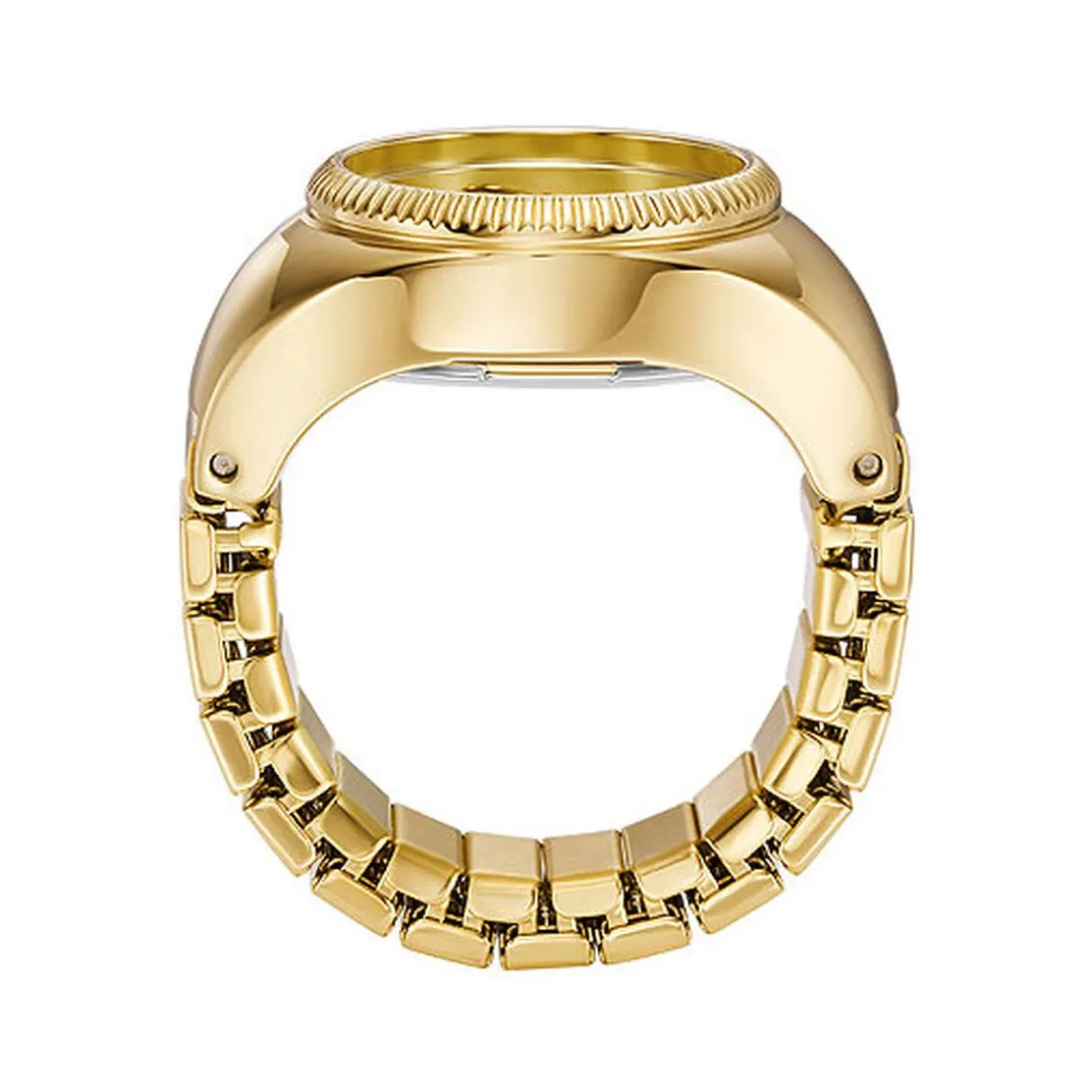 Montre FOSSIL watch ring femme bracelet acier inoxydable doré