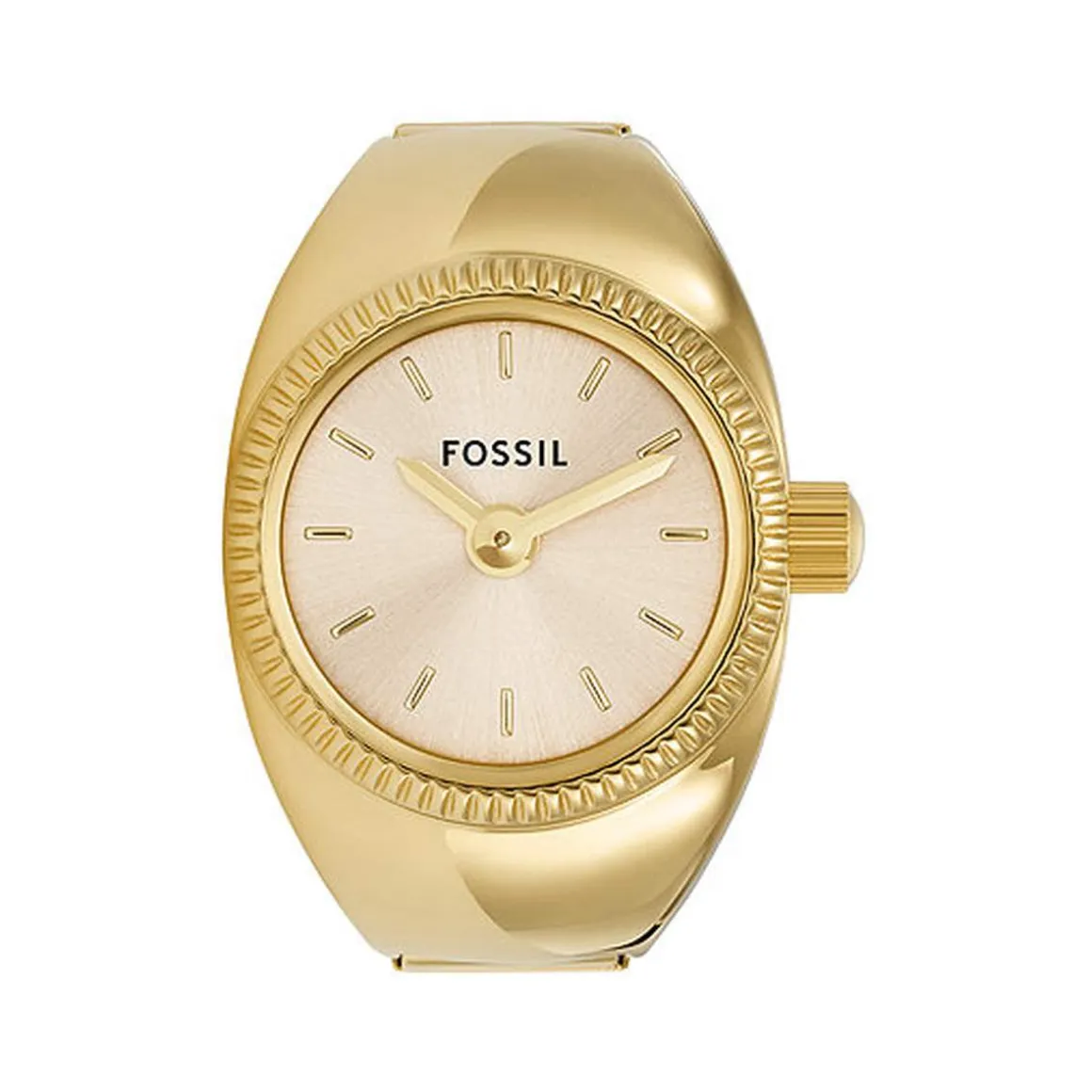 Montre FOSSIL watch ring femme bracelet acier inoxydable doré