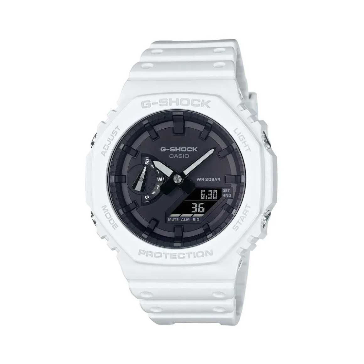 Montre G-SHOCK classic homme bracelet resine blanche