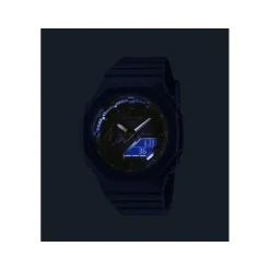 Montre G-SHOCK homme acier bleu bracelet résine bleu fonce