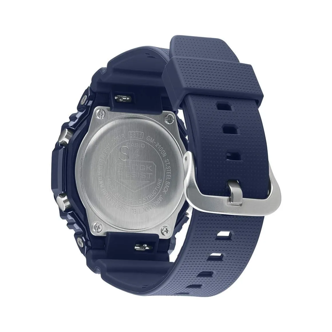 Montre G-SHOCK homme acier bracelet résine bleue
