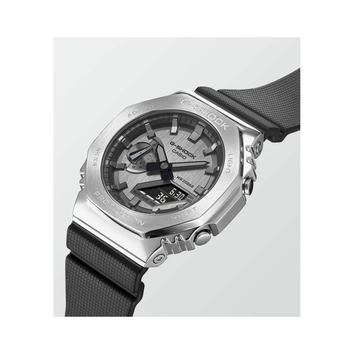 Montre G-SHOCK homme acier bracelet résine noire