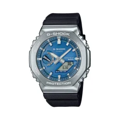 Montre G-SHOCK homme cadran bleu bracelet resine noir