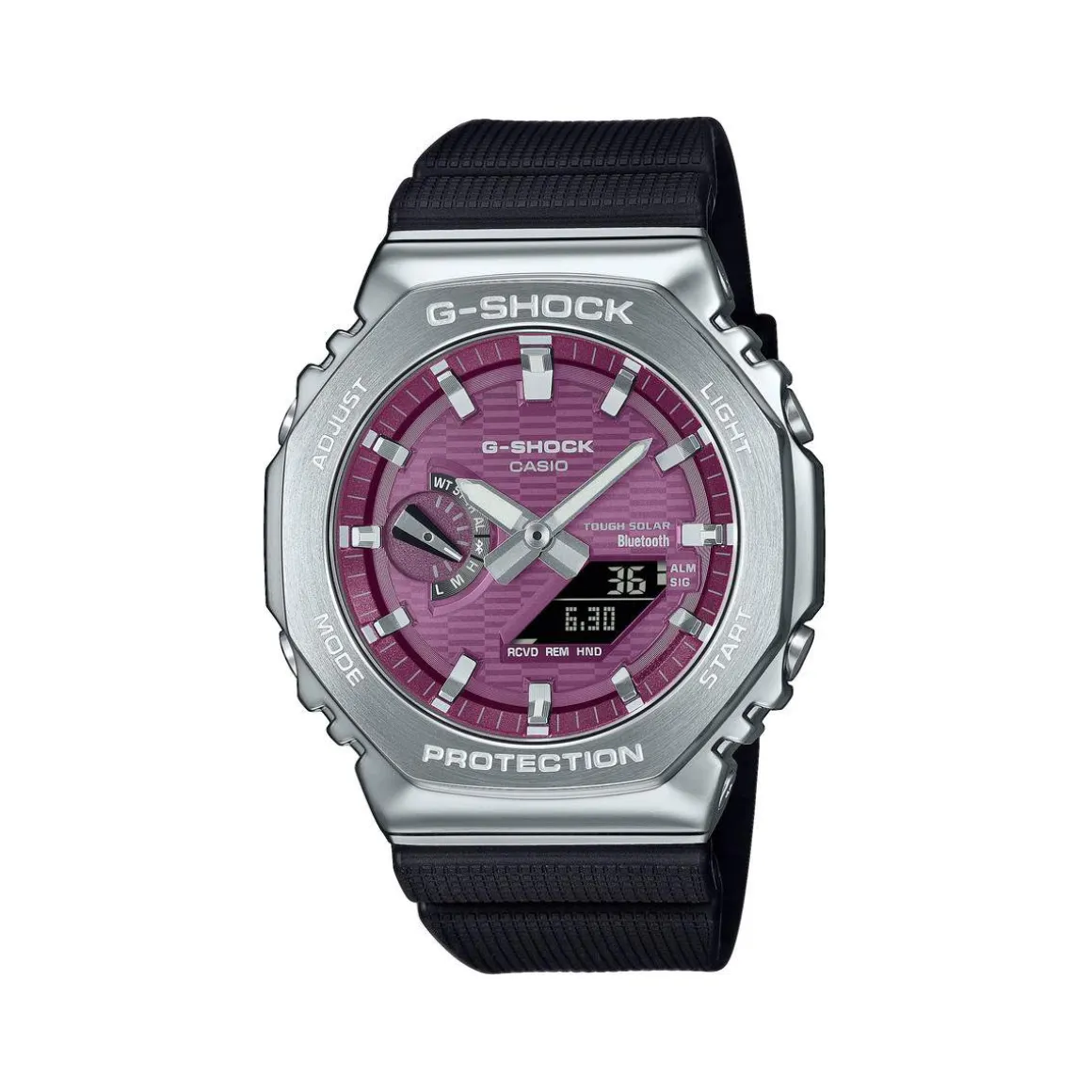 Montre G-SHOCK homme cadran violet bracelet resine noir
