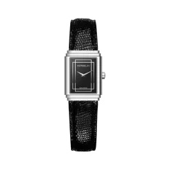Montre HERBELIN Art Deco femme bracelet cuir noir