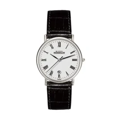 Montre Herbelin Classique homme acier bracelet cuir noir