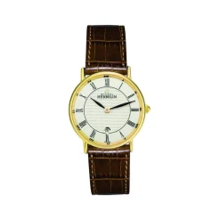 Montre Herbelin Classiques femme acier doré cuir