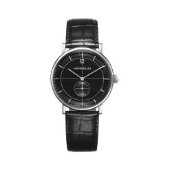 Montre HERBELIN Inspiration homme analogique acier bracelet cuir noir