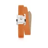 Montre HERBELIN 5ème Avenue femme acier bracelet cuir orange