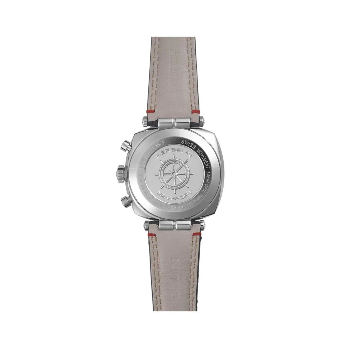 Montre HERBELIN Newport Heritage homme acier bracelet bleu