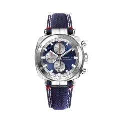 Montre HERBELIN Newport Heritage homme acier bracelet bleu