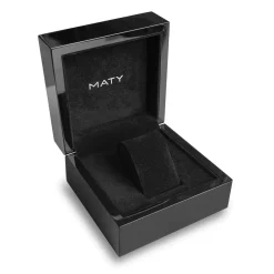 Montre homme acier doré bracelet cuir marron
