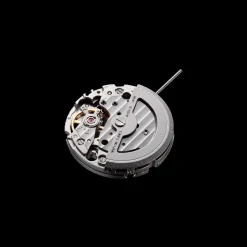 Montre homme coeur ouvert automatique acier doré bracelet cuir noir