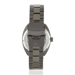 Montre homme squelette automatique acier bracelet acier