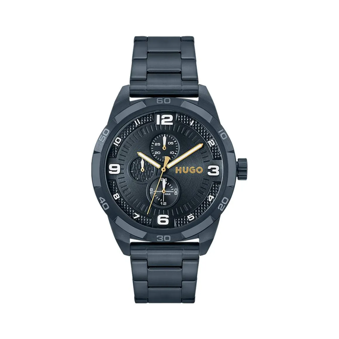 Montre HUGO Grip homme bracelet acier bleu