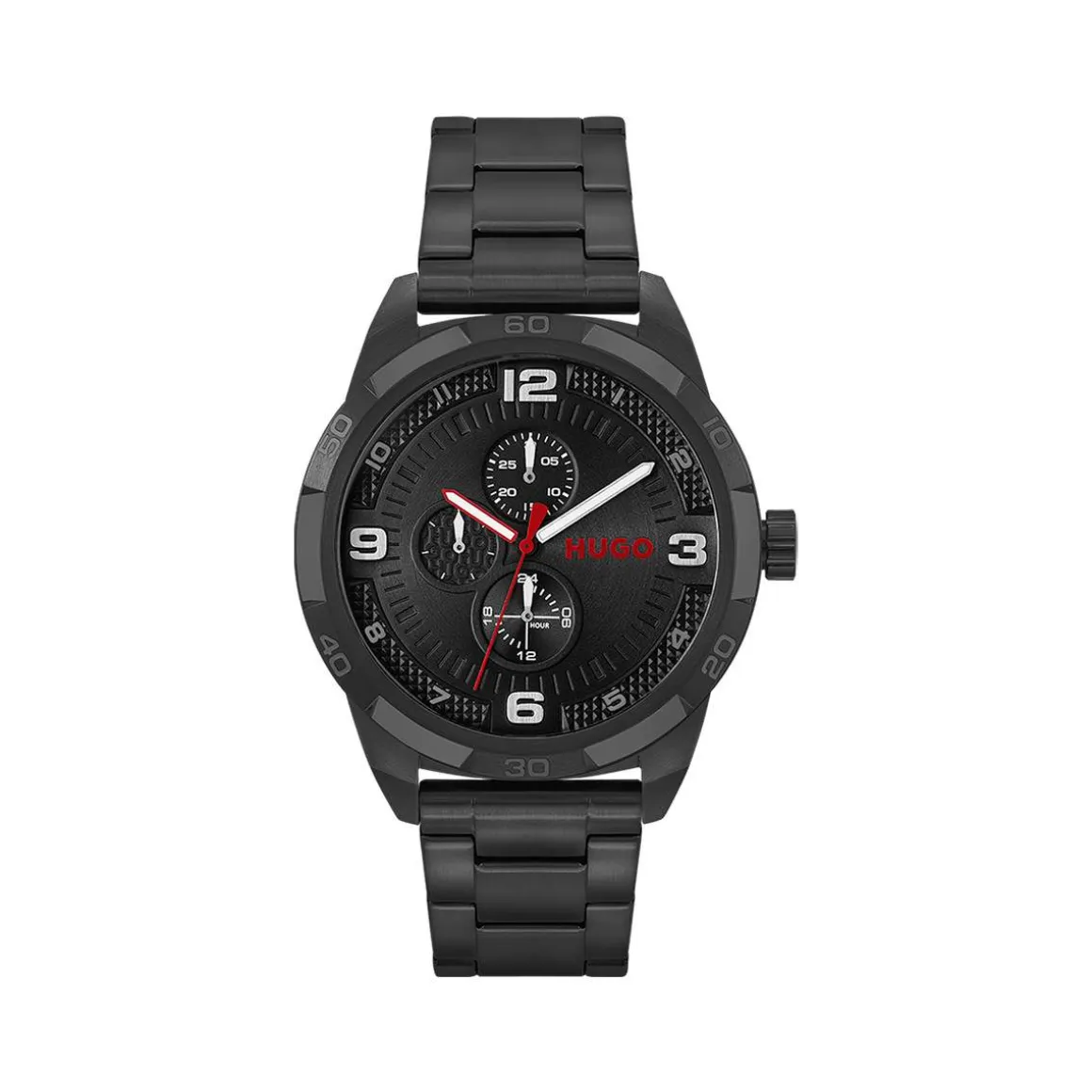 Montre HUGO Grip homme bracelet acier noir