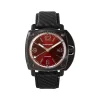 Montre HUMBERT-DROZ hd11 homme automatique, bracelet cuir noir
