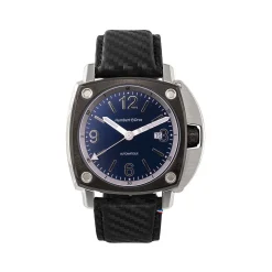 Montre HUMBERT-DROZ hd11 homme automatique, bracelet cuir noir