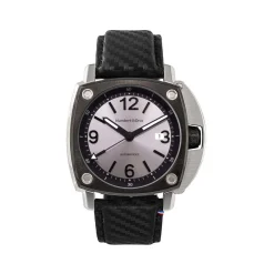 Montre HUMBERT-DROZ hd11 homme automatique, bracelet cuir noir