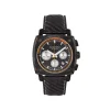 Montre HUMBERT-DROZ hd7 homme chronographe, bracelet cuir noir
