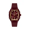Montre ICE WATCH ice boliday - burgundy femme analogique, bracelet silicone rouge