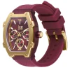 Montre ICE WATCH Ice boliday femme bracelet silicone rouge